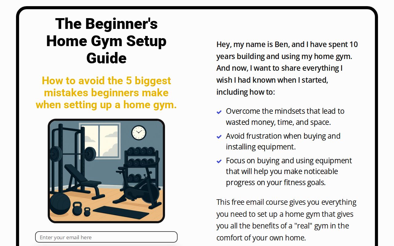 Beginner's Home Gym Setup Guide